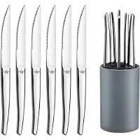 Amefa Kit de couteaux à steak avec bloc Jet 6pcs Inox Argenté