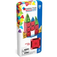 Magna-Tiles microMAGS : Jeu de construction magnétique, édition voyage, 26 pièces