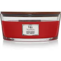Woodwick Crimson Berries bougie parfumée avec mèche en bois (hearthwick) 453,6 g