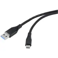Renkforce Câble USB 3.2 Gen1 3.0 3.1 USB-C mâle 1.00 m noir (RF-4995172)