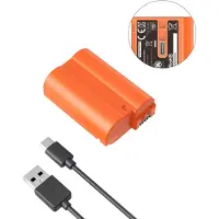 SmallRig 4966 EN-EL15c USB-C Batterie rechargeable pour appareil photo orange
