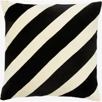 Nordal Coussin Theta noir/ivoire avec rembourrage