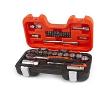 Bahco S330 - Jeu De Douilles 6 Pans 1/4'' Et 3/8'' Métrique Et Cliquet