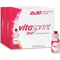 Pfizer Vitasprint B12 Flacons à boire avec vitamine B12 pour plus d'énergie, 60 pcs. flacons à boire