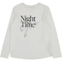 s.Oliver T-Shirt écru / noir / argent