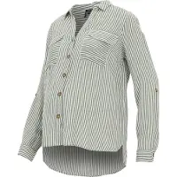 Vero Moda Maternity Chemisier 'VMMBumpy' roseau / blanc