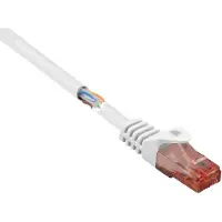 Renkforce RF-5044026 Câble réseau RJ45 Câble patch CAT 6 U/UTP 10.00 m blanc avec (RF-5044026)