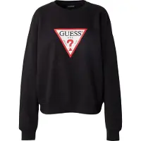 GUESS Jeans Iconic Triangle Sweatshirt Noir S Femme