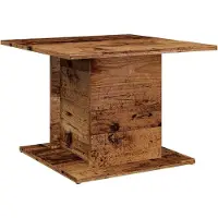 vidaXL Table basse imitation vieux bois 55,5x55,5x40 cm Matériau dérivé du bois
