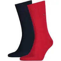 Tommy Hilfiger Underwear Chaussettes bleu nuit / rouge