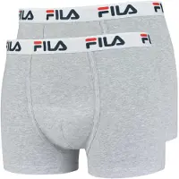 FILA Boxers gris chiné / rouge / noir / blanc