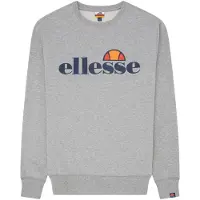Ellesse Sweat-shirt 'Succiso' gris foncé / gris chiné / orange / rouge