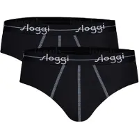 Sloggi Slip 'Blue Start' bleu fumé / noir / blanc