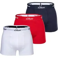 s.Oliver Boxers bleu nuit / canneberge / noir / blanc