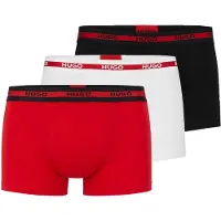 HUGO Boxers rouge sang / noir / blanc