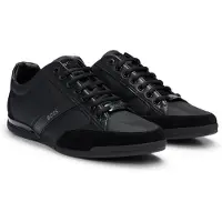 BOSS Baskets basses 'Saturn' gris / noir