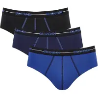 Sloggi Slip bleu / noir / blanc