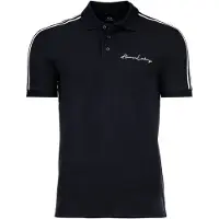 Armani Exchange pour homme. 8NZFSGZJ81Z1510 Polo uni marine (S), Casuel, Coton, Manche courte