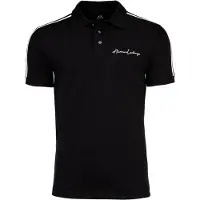 Armani Exchange pour homme. 8NZFSGZJ81Z1200 Polo noir uni (L), Casuel, Coton, Manche courte