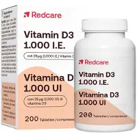 RedCare von Shop Apotheke Redcare Vitamine D3 1000 UI 200 pc(s) Comprimé(S)