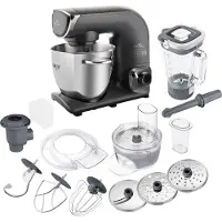 Eta Robot de cuisine Gratus Evo Origin I 1500 W I Entièrement métallique I Système de battage planétaire I 8 vitesses I Fonction Pulse I Protection thermique de sécurité