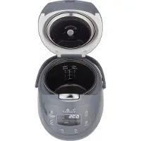 Yum Asia Panda Mini-cuiseur à riz avec bol Ninja en céramique et Advanced Fuzzy Logic (3,5 tasses, 0,63 litre) 4 fonctions riz, 4 fonctions multicuiseur, 220-240V (Cobalt Grey)