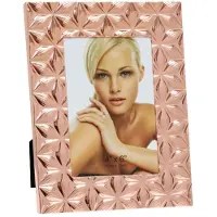 Deknudt Cadre photo large avec motif floral en cuivre brillant 10x15 S58MR5