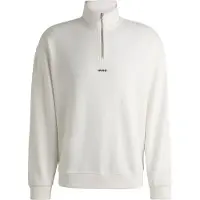 HUGO Sweat-shirt 'Durty244' noir / blanc