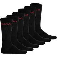 HUGO Chaussettes rouge / noir