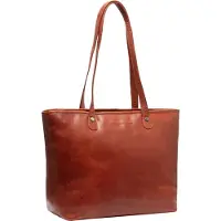 The Chesterfield Brand sac shopper sac d'ordinateur portable pour ordinateur portable Ferrera Shopper Cognac brun