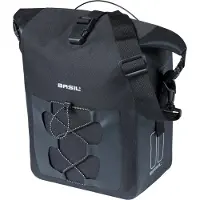 Basil Sacoche de vélo individuelle Navigator Waterproof M MIK 14 litres - 14 x 24 x 34 cm - noir