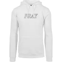Mister tee Pray Hands Hoodie Blanc XS Homme