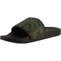 Reef Claquettes / Tongs 'Cushion Slide' brun foncé / olive / vert foncé / noir