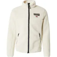 Napapijri Veste en polaire 'Tynik' écru / rouge sang / noir