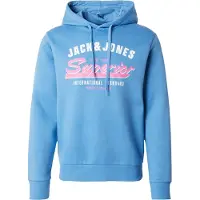 Jack & Jones Sweat-shirt bleu clair / rose / blanc
