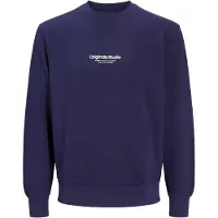 Jack & Jones Sweat-shirt 'JORVesterbro' marine / blanc