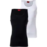 HUGO Maillot de corps noir / blanc