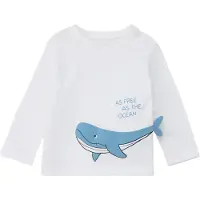 s.Oliver T-Shirt bleu clair / noir / blanc