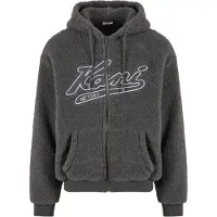 Karl kani Veste de survêtement 'Varsity' anthracite / gris clair