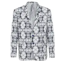 Daniel Hills Veste de costume noir / blanc