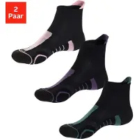 LASCANA Chaussettes de sport vert / violet foncé / rose