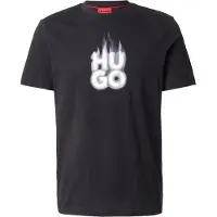 HUGO Dalayer 10266462 Short Sleeve T-shirt Noir M Homme