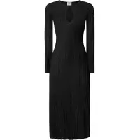 Pepe Jeans pour femme. PL953642 Robe midi Natasha noir (S), Casuel, Polyester, Manche longue