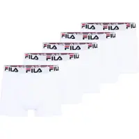 FILA Boxers gris clair / rouge / noir / blanc