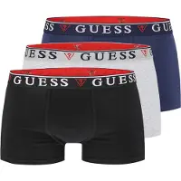 GUESS Boxers 'BRIAN' bleu / gris clair / noir / blanc