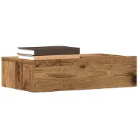 vidaXL Table de chevet vieux bois 60x35 cm bois d'ingénierie