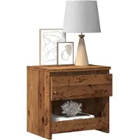 vidaXL Tables de chevet 2 pcs vieux bois 40x30x39 cm bois ingénierie