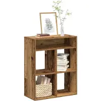 vidaXL Bibliothèque vieux bois 66x31x80 cm bois d'ingénierie