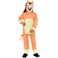 Liragram Bingo Girl Costume Orange 4-6 Years Enfants