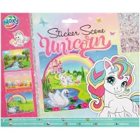 Grafix Créez votre propre scène d'autocollants - Licorne